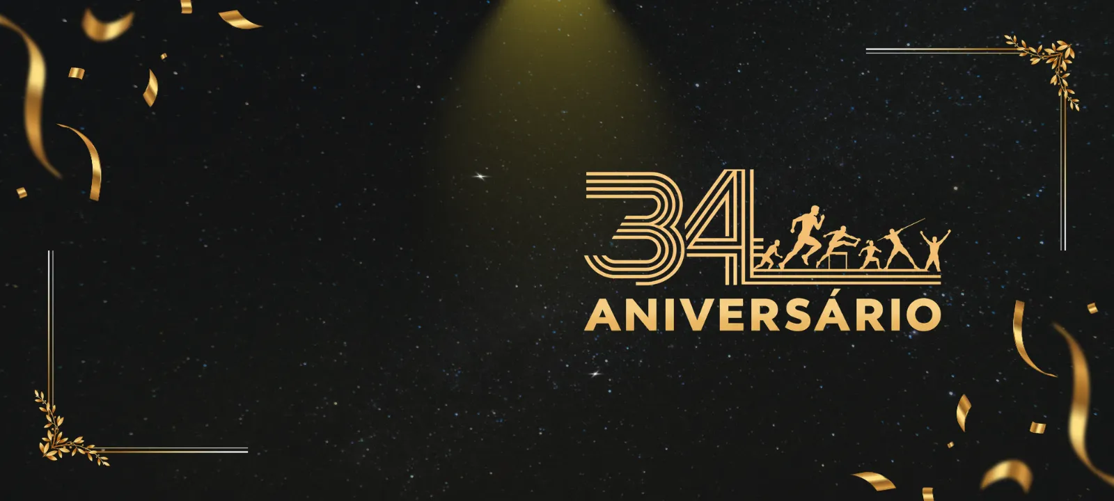 Banner da gala de festejo do 34º aniversário do Juventude Vidigalense